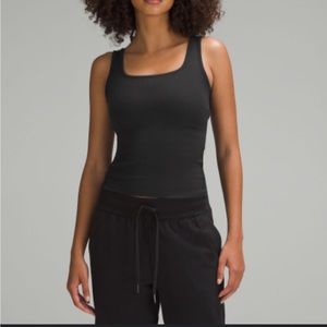 Hold tight square neck tank top